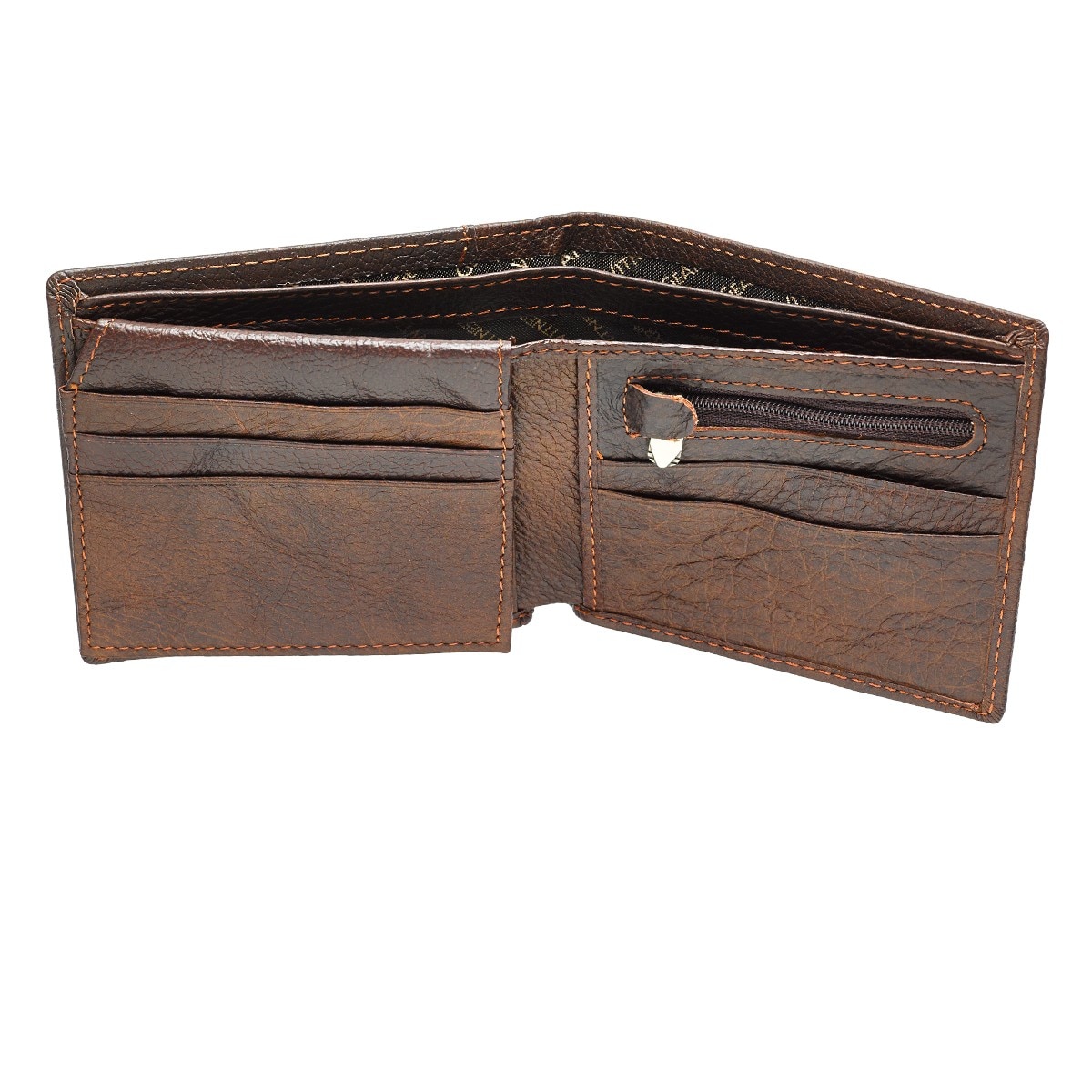 Strong and Courageous Two-tone Brown Full Grain Leather