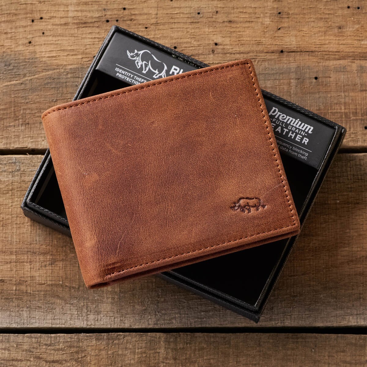 The Long Wallet - Large Top Grain Brown Leather Wallet, Dark Brown