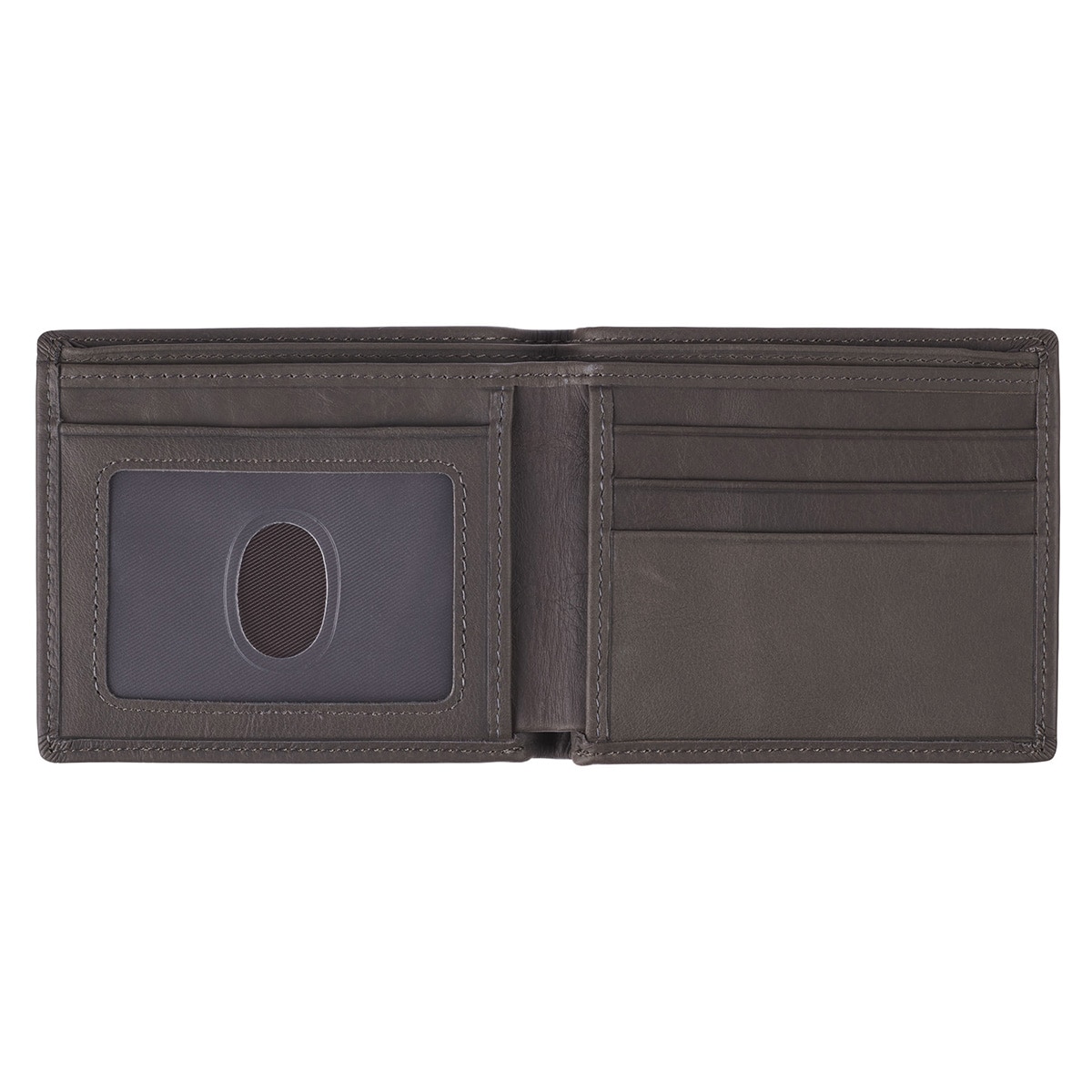 Strong in the Lord Charcoal-Brown Leather Wallet - Eph 6:10 Strong in the Lord Charcoal-Brown Leather Wallet - Eph 6:10