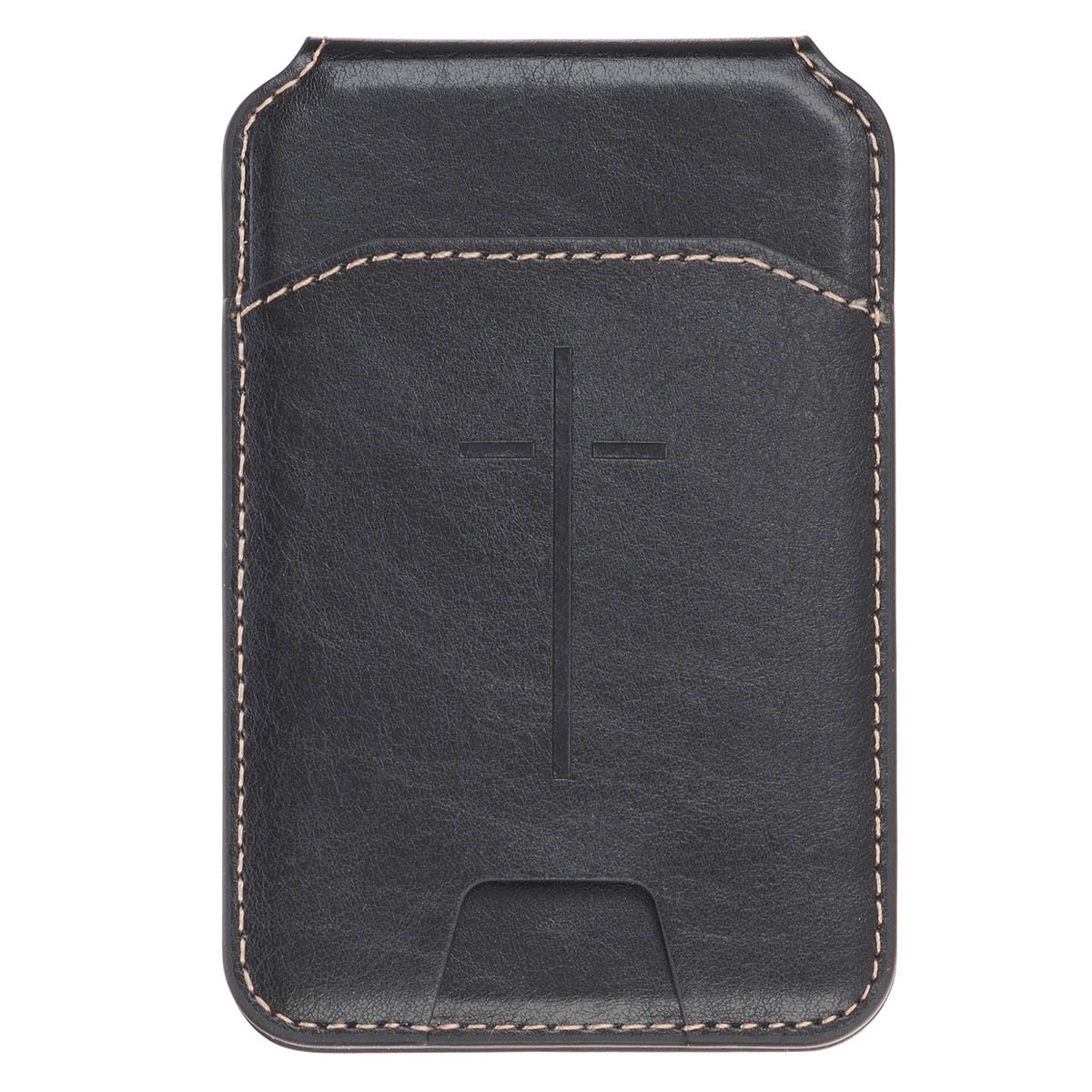 Cross Black Faux Leather Phone Wallet with Stand